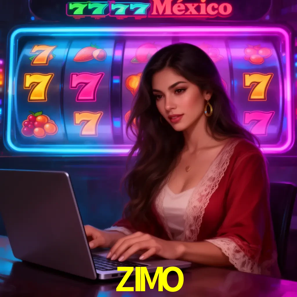 ZIMO Slots - tragamonedas, RTP y control Tragamonedas ZIMO con símbolos, saldo móvil y reglas de apuesta visibles